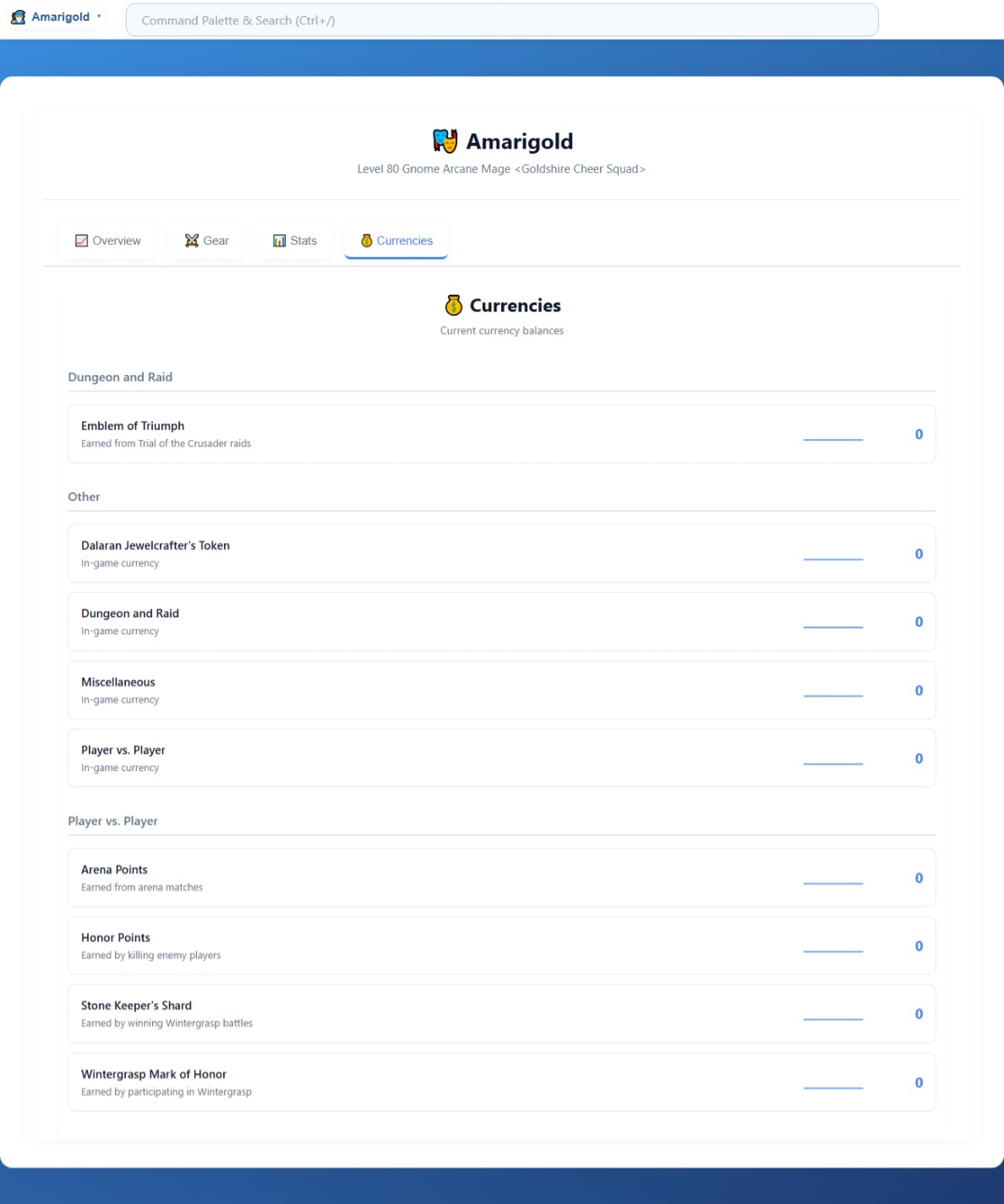 4.4   Character   Currencies
